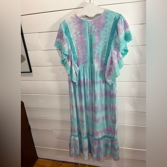 RAGA - Boho Tie-Dye Midi Dress - Size M - Picture 6 of 10